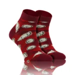 Krótkie Wesołe skarpety bawełniane wzór Barszczyk