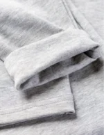 Klasyczne legginsy ocieplane damskie JASNY SZARY - obrazek 2