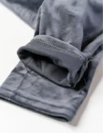 Legginsy damskie welurowe z wysokim stanem SZARY - obrazek 2